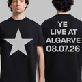 Kanye West Ye Live At Algarve Portugal Concert Merch On Aug7 2026 Star T-Shirt