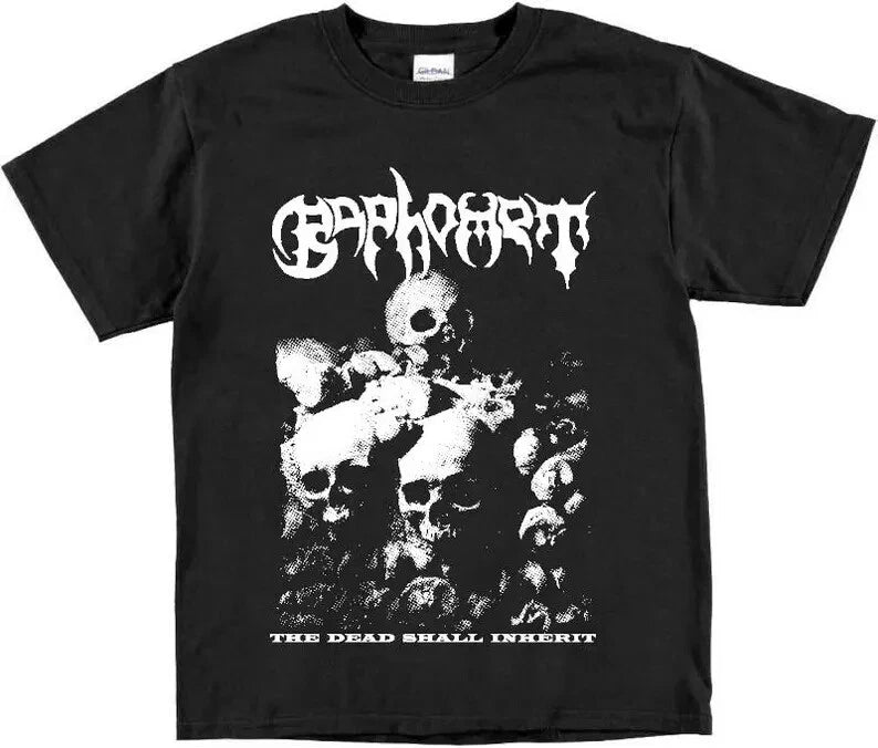 Baphomet The Dead Shall Inherit T Shirt Death Metal Vintage Broken Hope Skinless