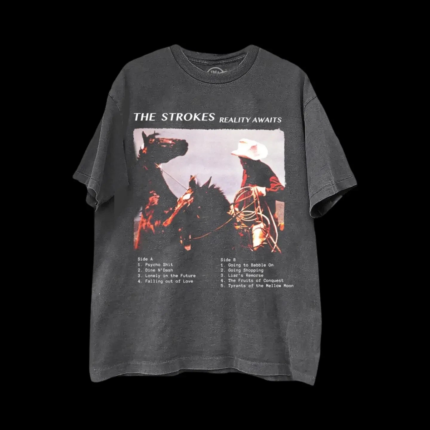 The Strokes Reality Awaits T-Shirt Vintage, reprint