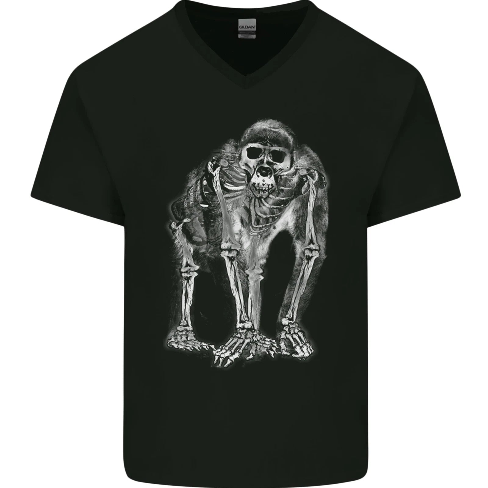 X-Ray Ape Mens V-Neck Cotton T-Shirt