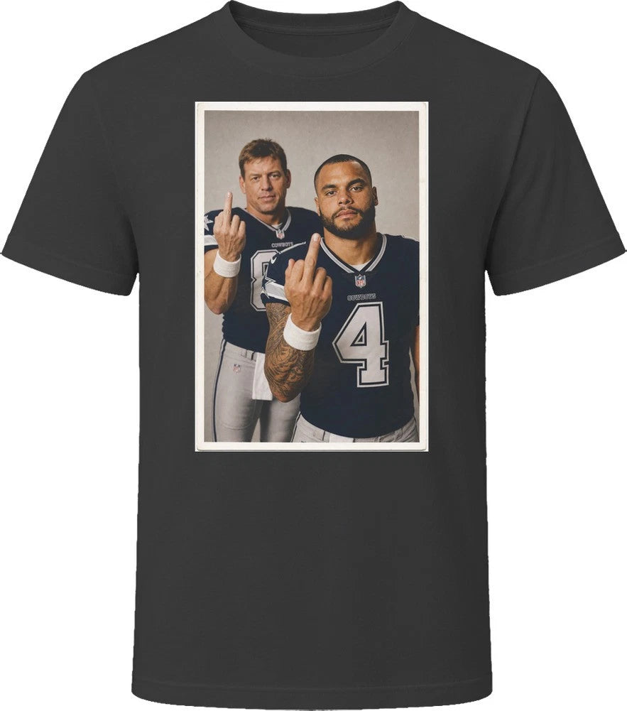 Troy Aikman & Dak Prescott Cowboys Legends T-Shirt