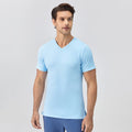 Men's Compression Short Sleeve Fashion T-Shirt Classic Casual Slim Shirts