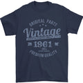 Vintage Year 65th Birthday 1961 Mens T-Shirt 100% Cotton