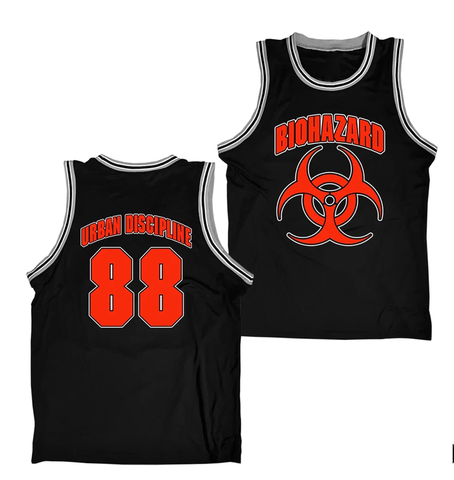 Biohazard band Urban Discipline basketball jersey All sizes XZ1378