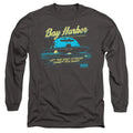 Dexter Moonlight Fishing Mens Long Sleeve T-Shirt-Charcoal