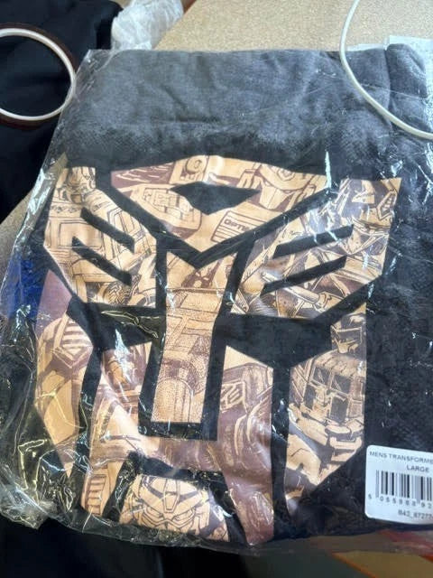 Transformers Autobot Logo Graphic T-Shirt Mens X-Large Grey New Bagged