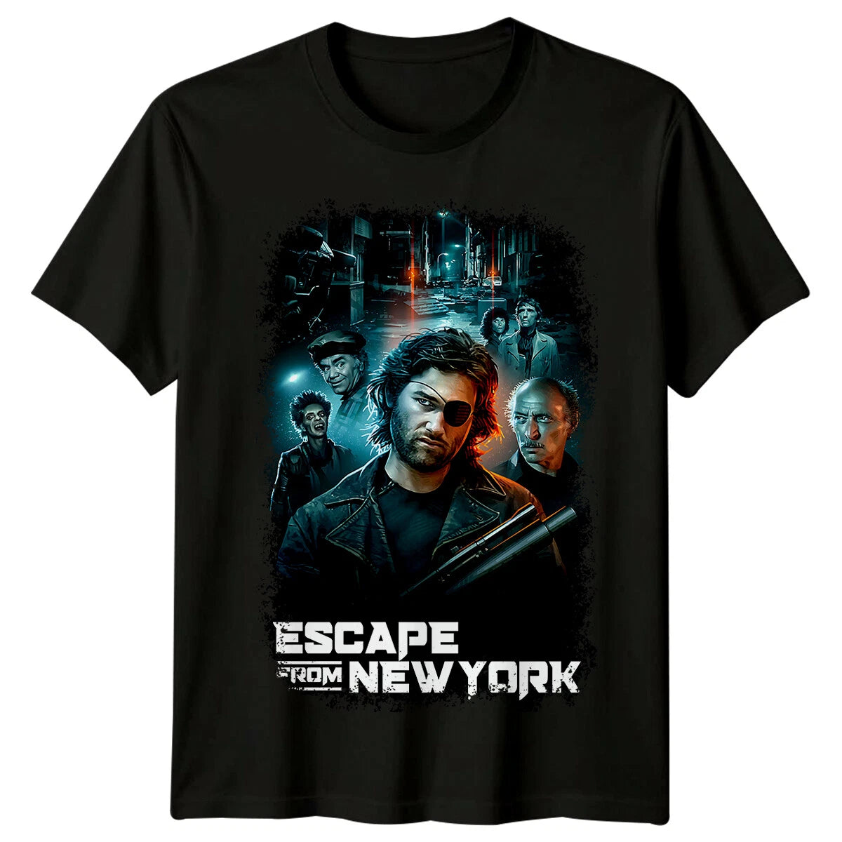 Escape from New York (1982) Movie Poster Inspired T-Shirt Retro Tee Unisex
