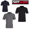 TuffStuff Polo Shirt Pro Work Top Mens Workwear Cotton Blend Casual Lightweight