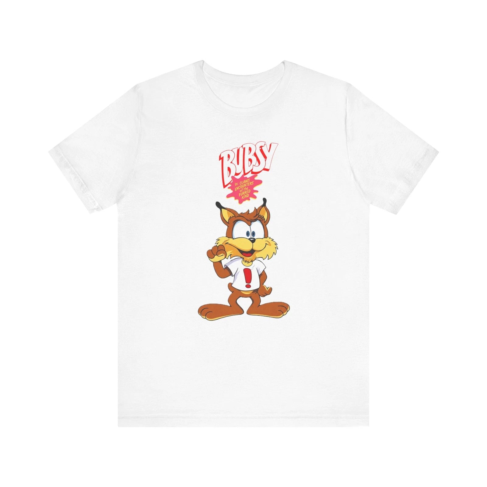 Bubsy in: Claws Encounters of the Furred Kind Unisex Jersey Short Sleeve Tee