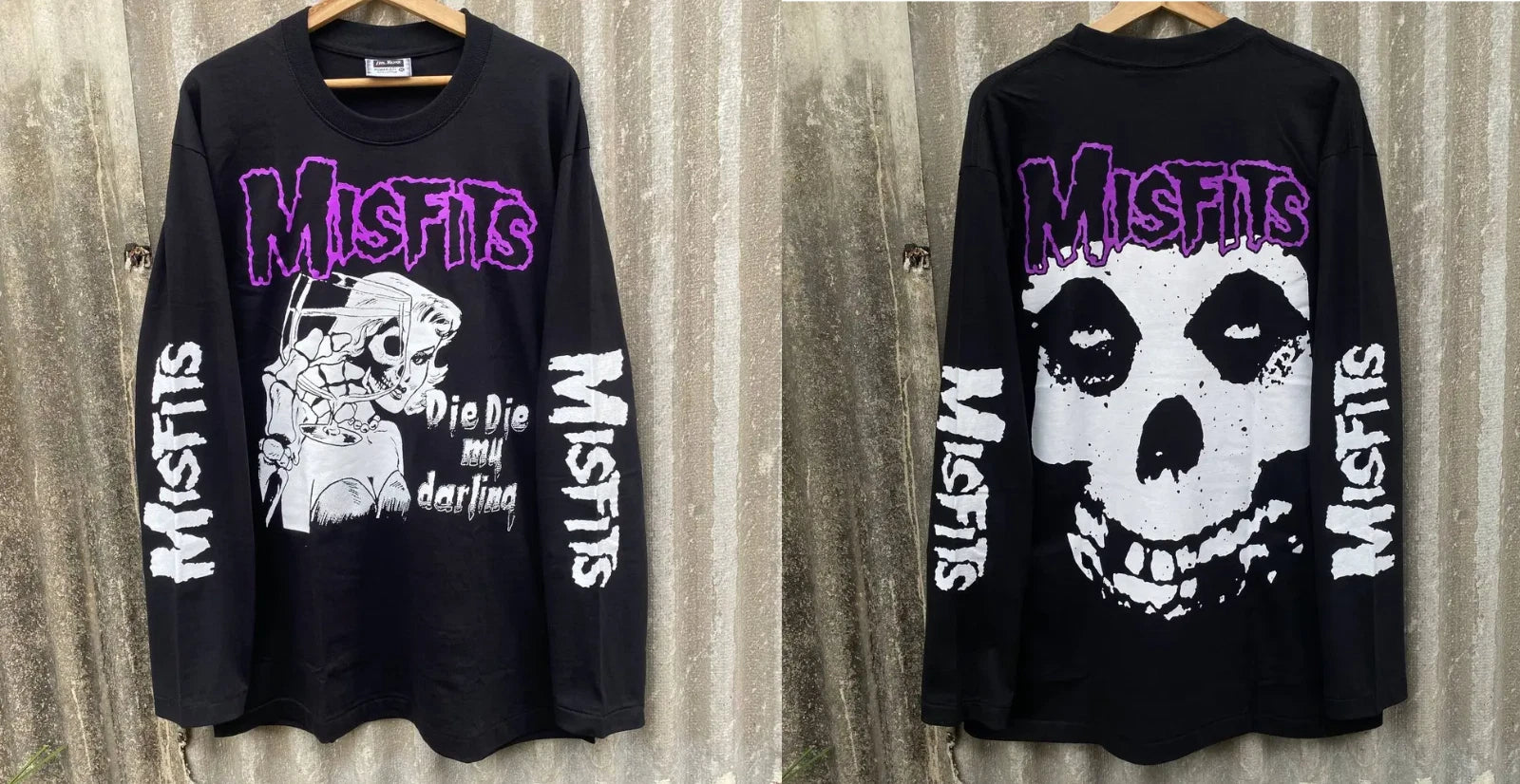 Vintage Bootleg Misfits Die Die My Darling Long Sleeve Tee