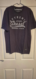DIESEL Mens T Shirt purple Short  Sleeve UK size M Casual Cotton Summer Sport