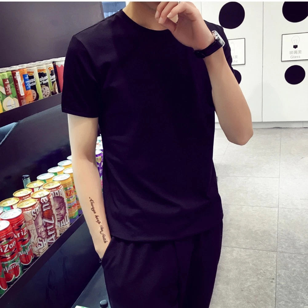 Men's Casual Oversized T Shirt Lightweight Breathable Fabric for Everyday Use