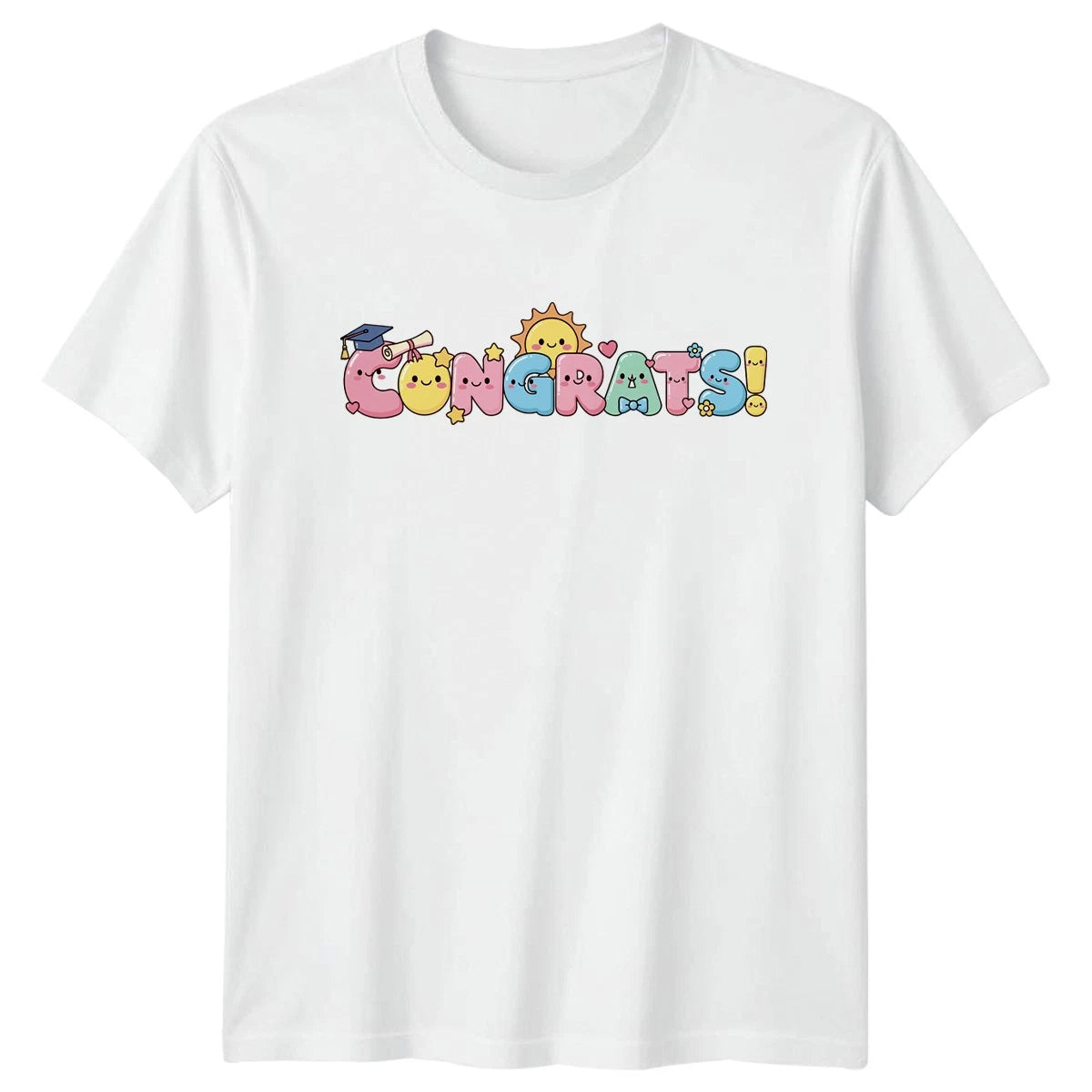 Congrats! T-Shirt Kawaii Graduation Graduation Gift For Him And Her