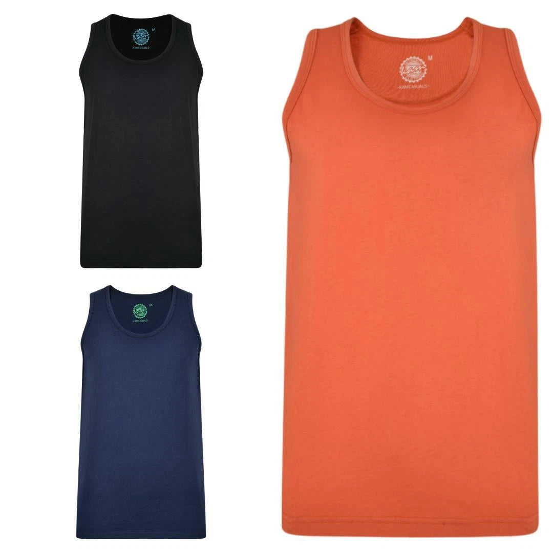 Mens Plus Big Size Summer Sleeveless T shirt Cotton plain Vest Top 2XL to 8XL
