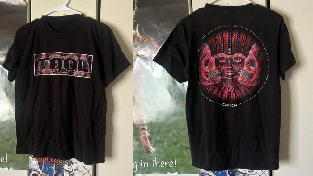 Tool Black Red Band T Shirt Graphic Tee Alt Metal Art Print Unisex S-5XL