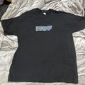 Huf Black T-Shirt Leopard Logo Crew Neck Men’s Casual Top