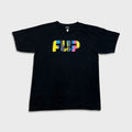 Vintage Y2K Flip Skateboard T Shirt Men Large Black NHS Graphic Short Sleeve Tee