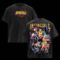 Invincible T-Shirt Acid Washed Tee Grayson Multiverse Comics Graphic Top
