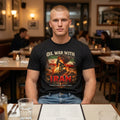Oil War With Iran T-Shirt | Oil Rig Graphic, Political Statement