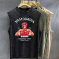 Hajime No Ippo Graphic Print Cotton Tank Top Anime Shirt Oversized Gym Kamogawa