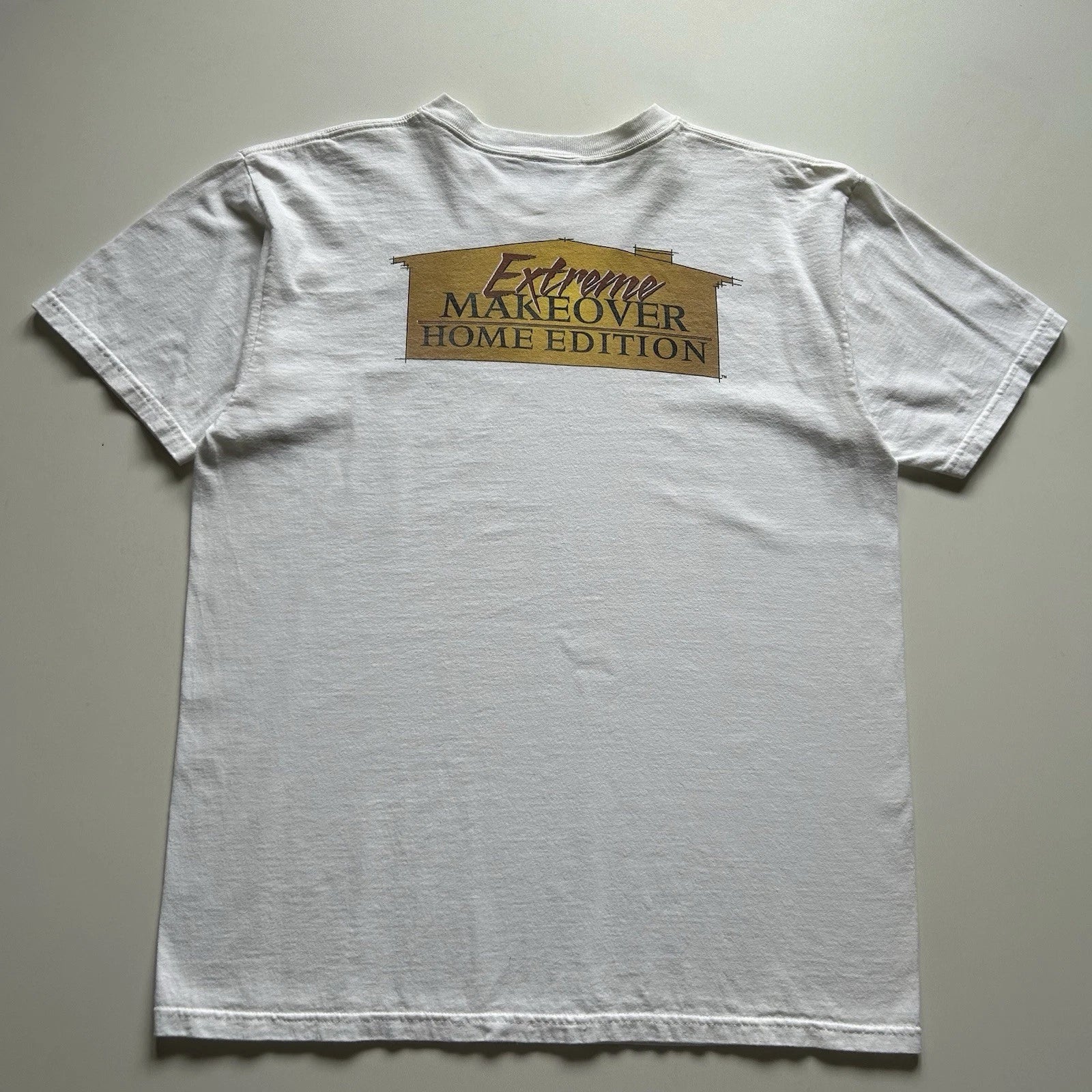 Vintage Extreme Makeover Home Edition T Shirt Mens Large Y2K Anvil TV Show Promo