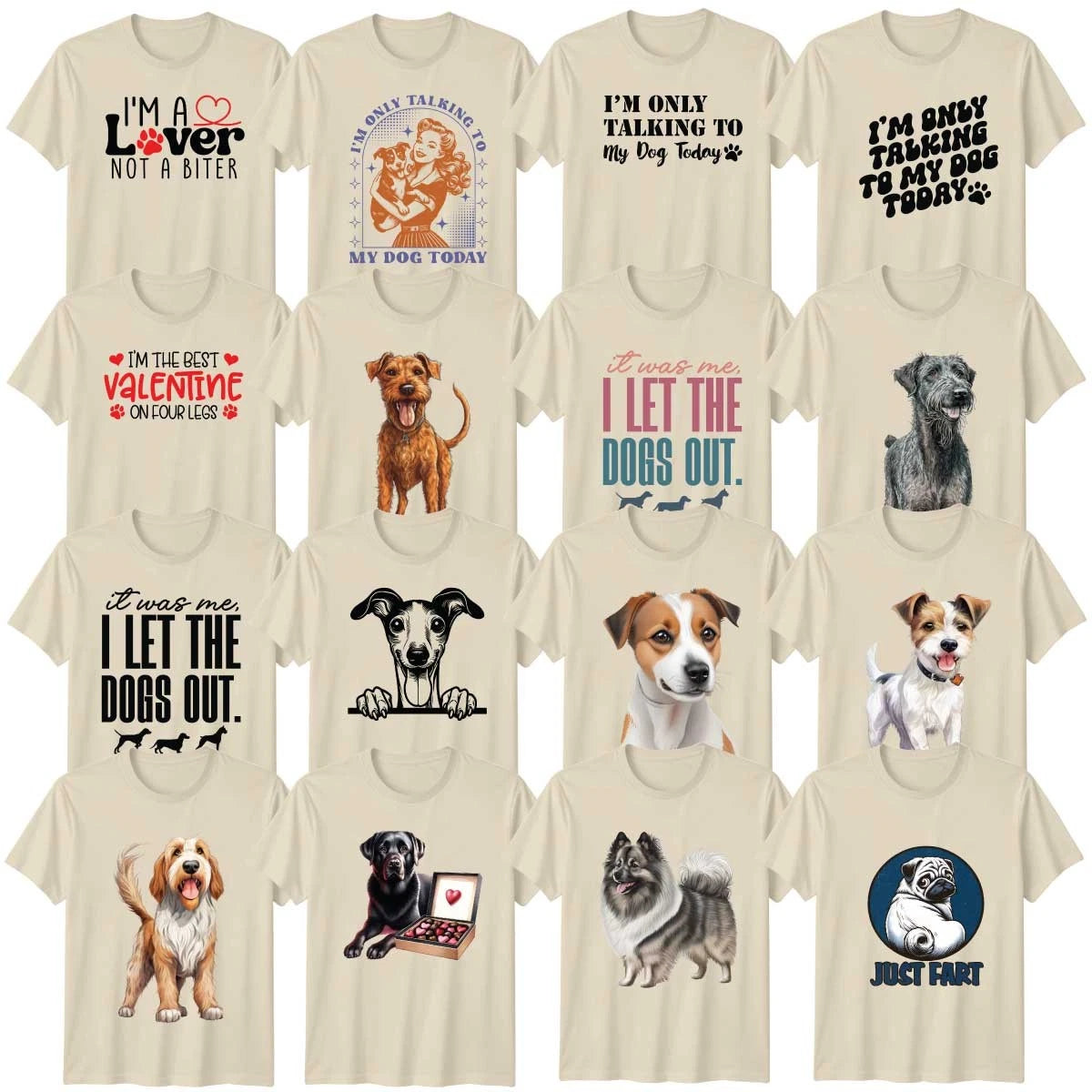 Funny Dog Adult T-Shirt Pets Canine Dog Lover Gift