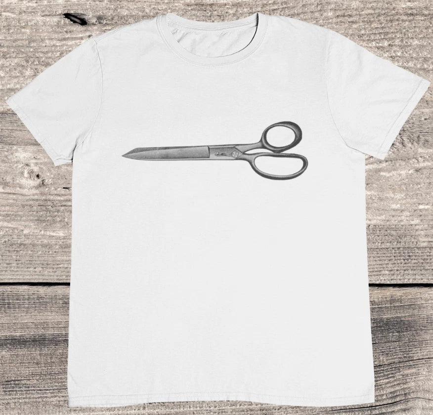Scissors T-shirt - Vintage Scissors T shirt - %100 Premium Cotton
