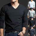 Mans Fashionable active top Muscular fit long sleeves stylish neckline