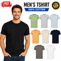 1,2,5 Pack Mens Plain T-Shirt 100% Cotton High Quality Summer Tee Shirt SLIM FIT