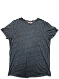 Tommy Jeans Mens M Short Sleeve Crewneck Logo T-Shirt in Gray Slim Fit