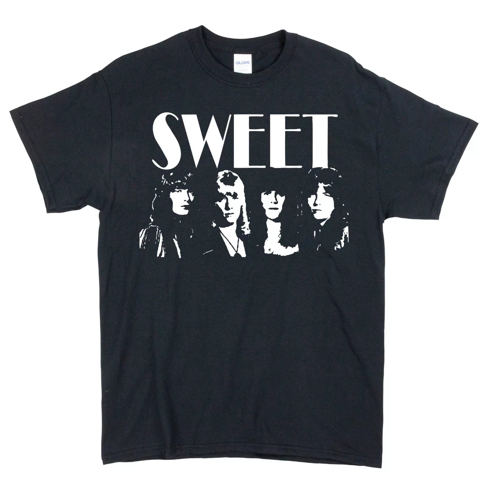 Sweet Band Glam Rock T-shirt, music rock punk retro gothic shirt , Unisex tee