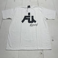 FakeU Apparel Shirt Mens Large White Logo Graphic Tee Wear The Truth Streetwear
