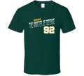 Reggie White 92 The Minister Of Defense Favorite Player Football Fan T Shirt