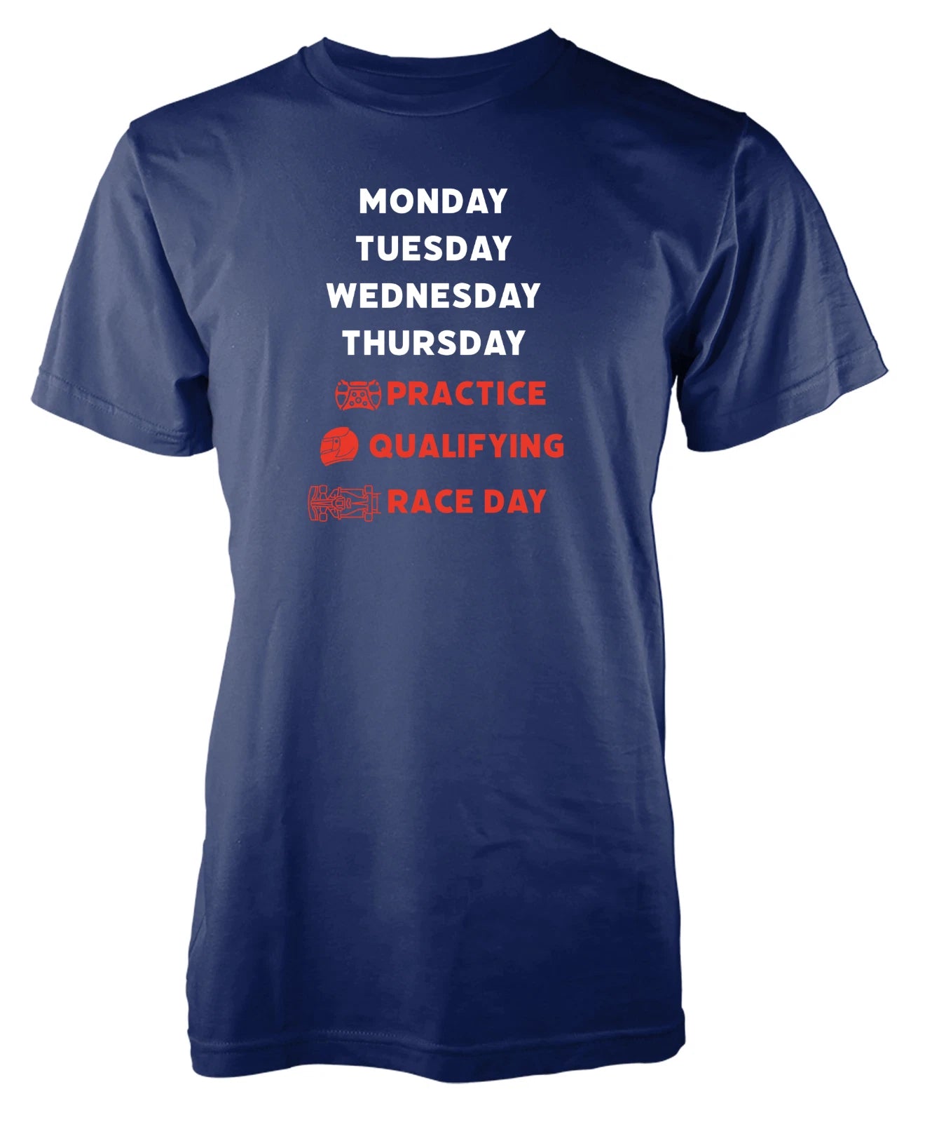 Personalised Motorsport Race Day T Shirt Adult Custom Racing Fan Gift Cotton Tee
