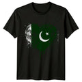 Pakistan Flag Grunge Art Mens T-Shirt Patriotic Tee