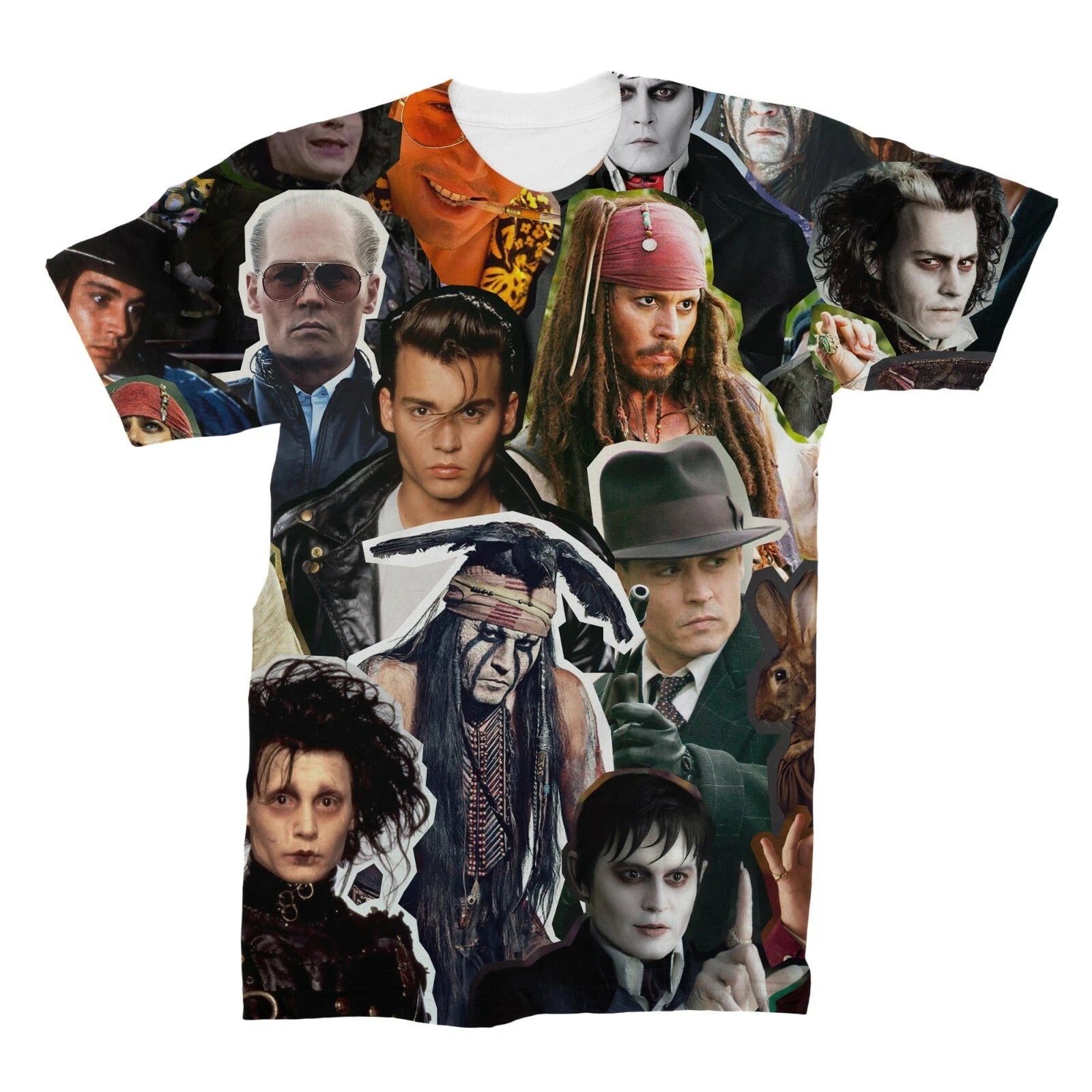 Johnny Depp Collage T-Shirt