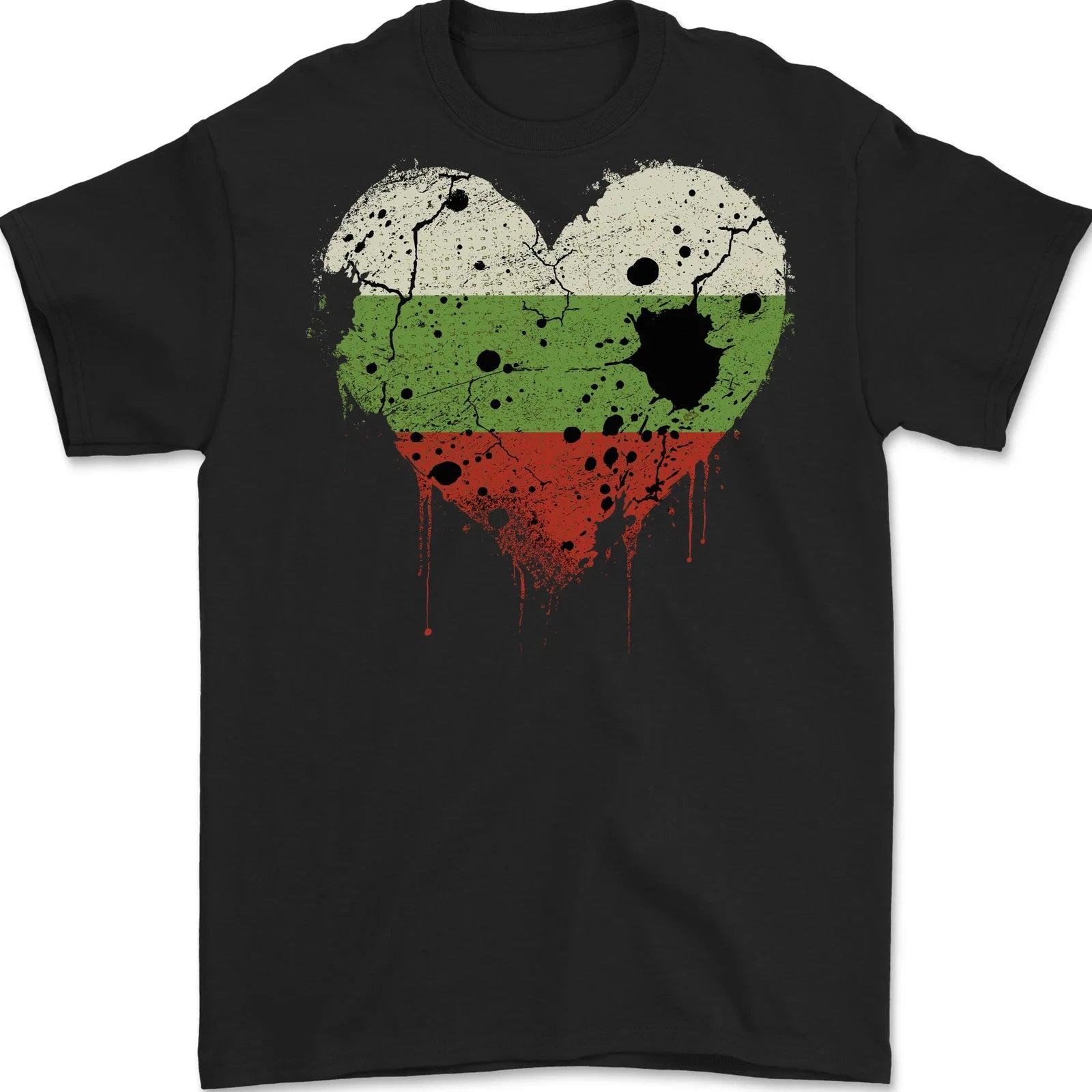 Love Bulgaria Flag Bulgarian Day Football Mens T-Shirt 100% Cotton