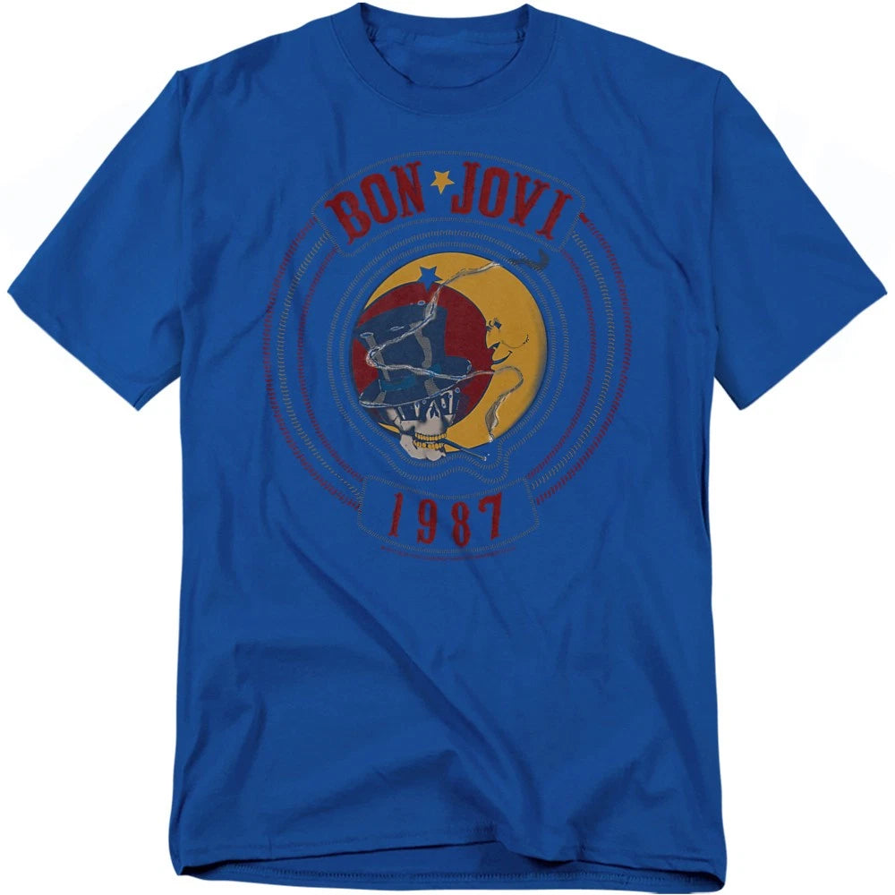 Bon Jovi 1987 T-Shirt S-4XL, Royal