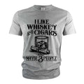 Men's Funny I like Whiskey and cigars shirt Father's Day Dad Gift For Him