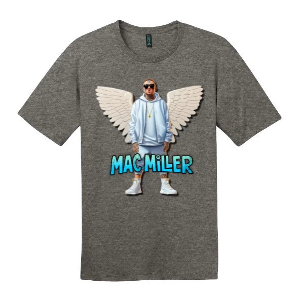 NEW Art Society RAP ICON ANGEL HEATHER CHARCOAL Tee Shirt SM-4XLARGE MADE IN USA