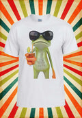 Frog Funny Cocktail Hipster Funny Men Women Vest Tank Top Unisex T Shirt 302