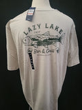 New Men's Big & Tall 2XB IZOD Saltwater Relaxed Classics Lazy Lake Bar T-Shirt