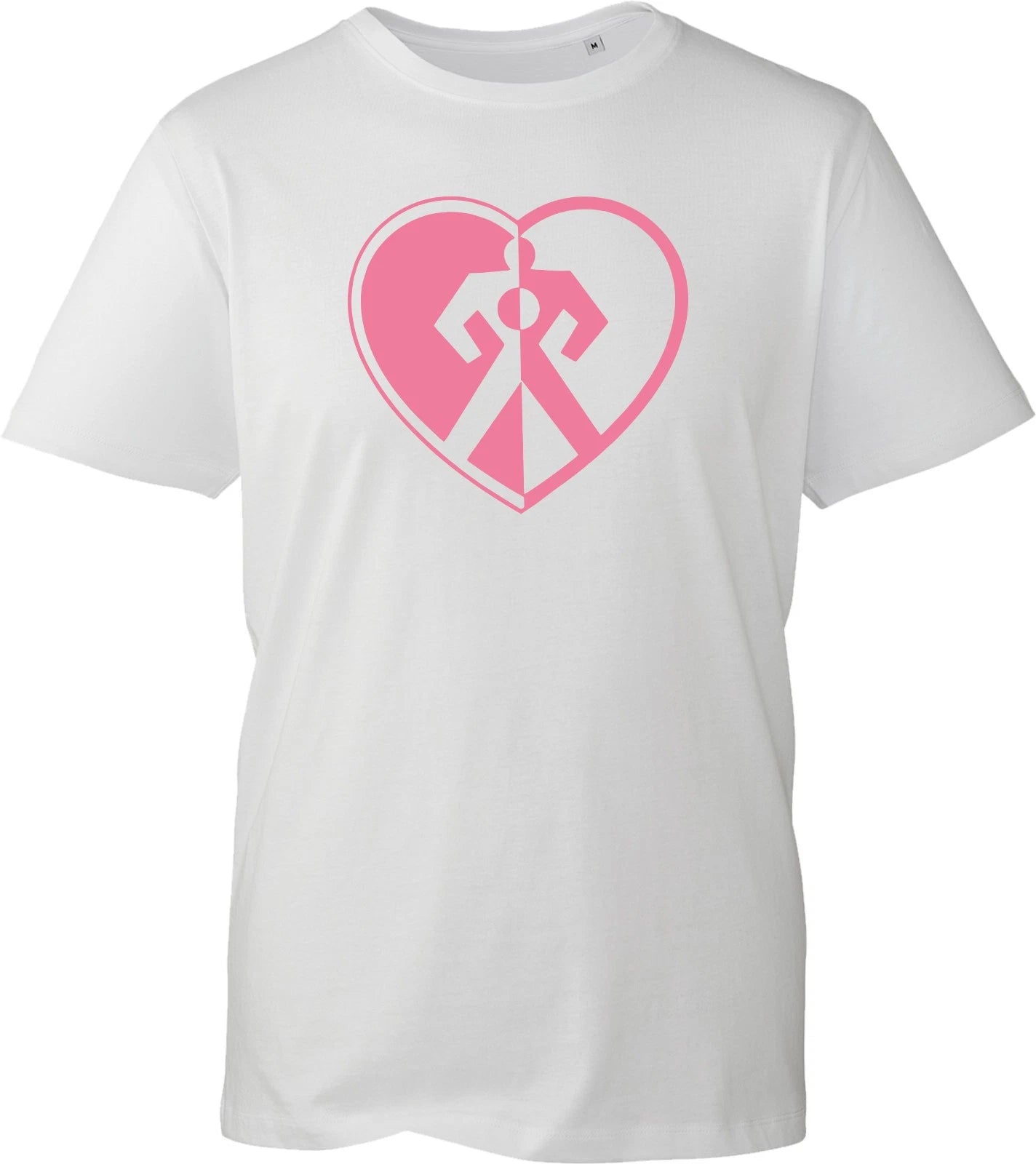 Anime Graphic Unisex T Shirt Cute Pink Heart Symbol Print Black Cotton Tee Top