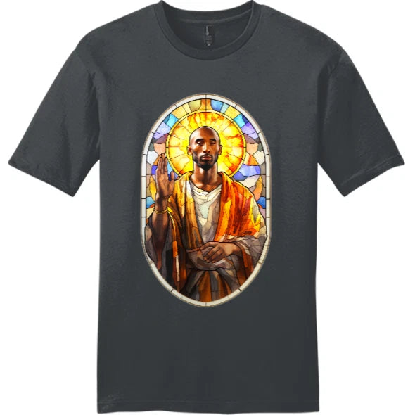 NEW Art Society KB LEGEND STAINED GLASS Tee Shirt CHARCOAL SM-4XLRGE MADE IN USA