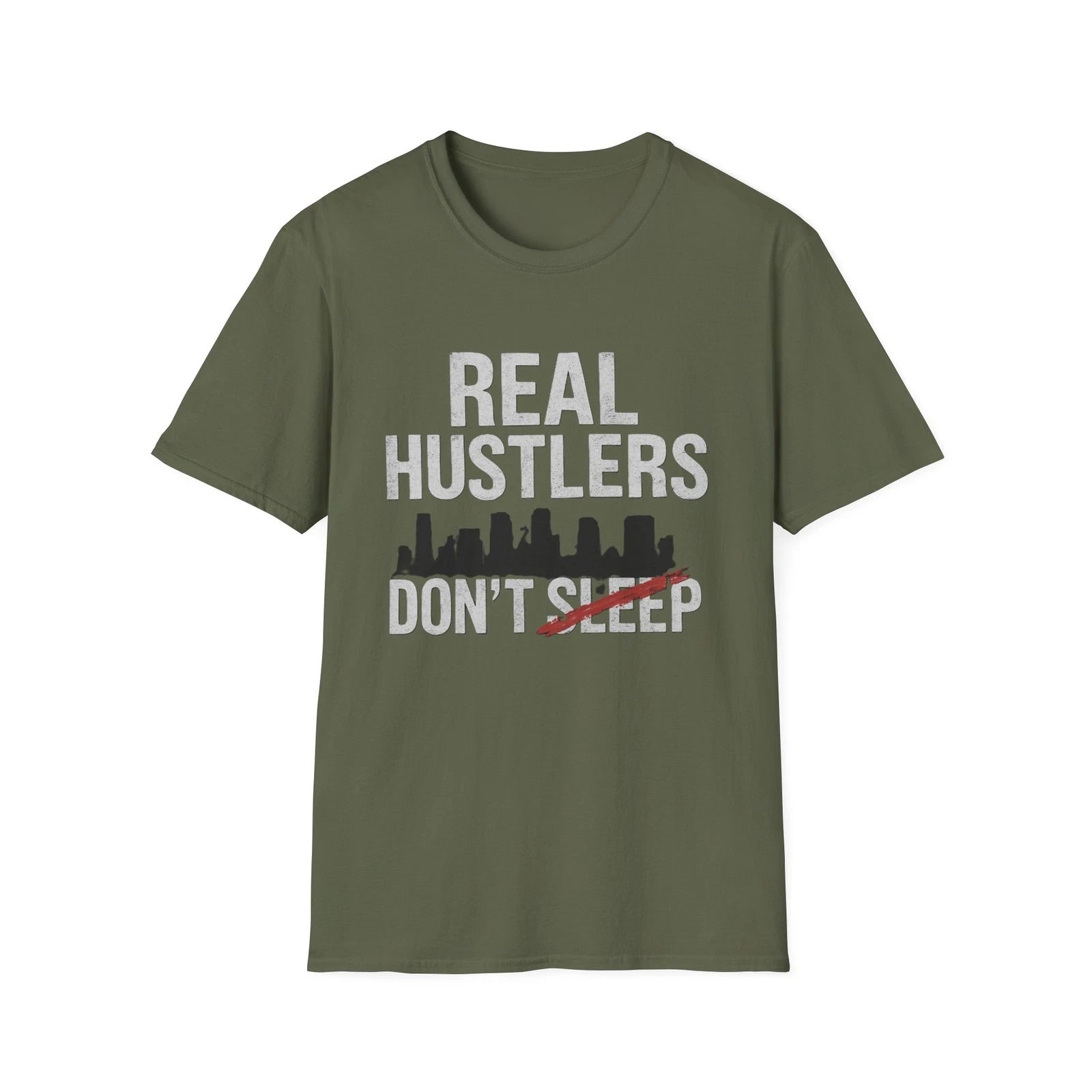 Hustler T-Shirt Unisex Motivational Graphic Tee Casual Streetwear Trendy Fashion