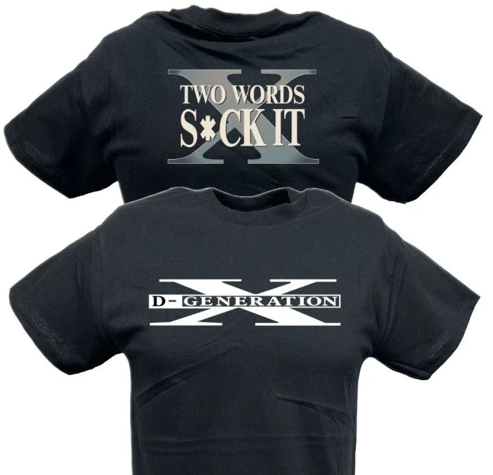 DX D-Generation X Two Words Classic Logo Black T-shirt