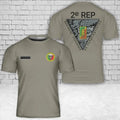 Custom Name 2e REP Paratrooper T-Shirt - French Foreign Legion 3D Graphic Tee