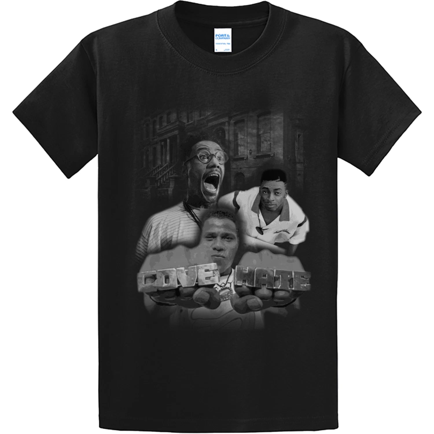 NEW Streetwear on Demand DTRT LOVE & HATE BLACK Tee Shirt SM-3XLARGE MADE IN USA