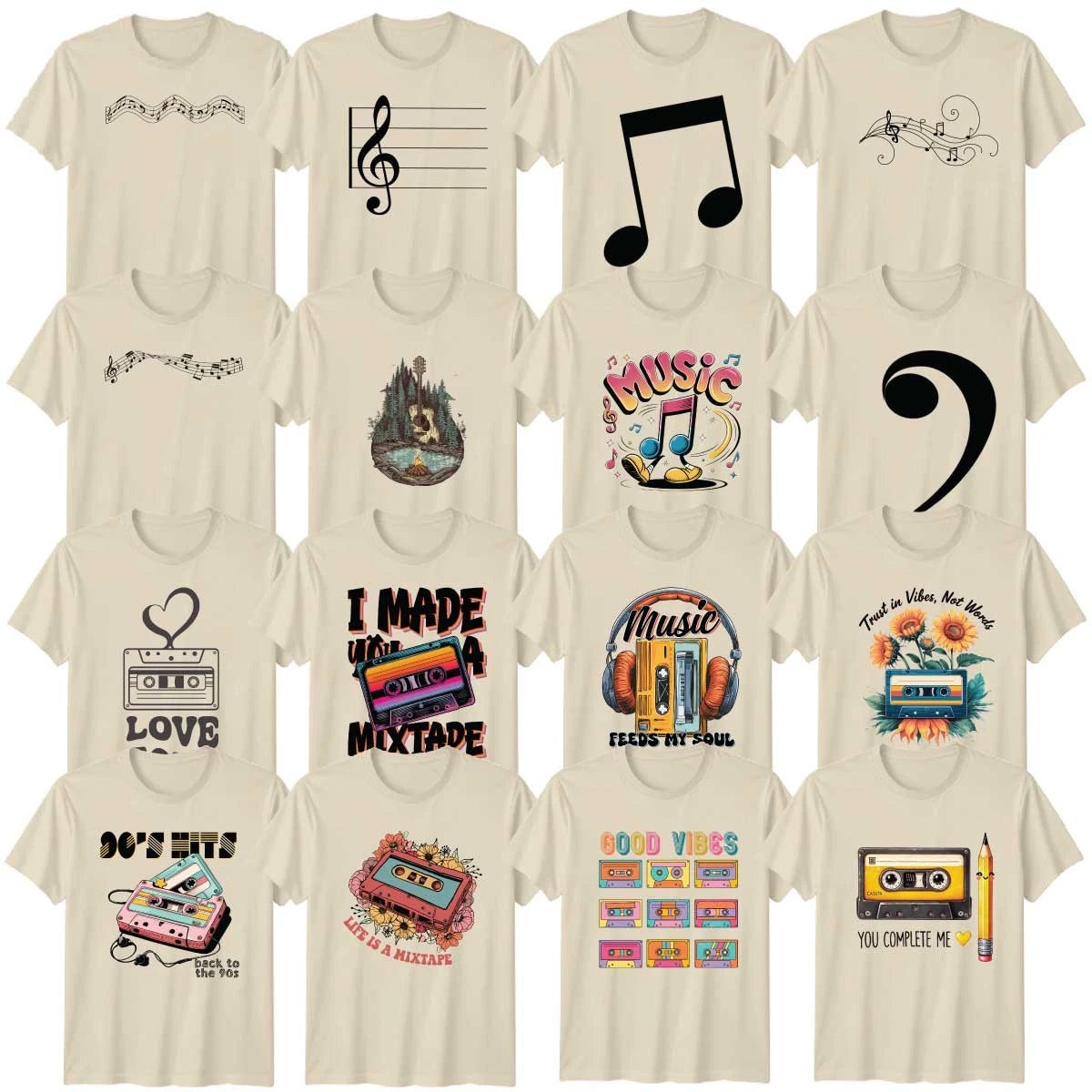 Retro Music Adult T-Shirt Musicians Music Lover Gift