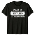 Made In Scotland Mens T Shirt All Original Parts Travel Tee
